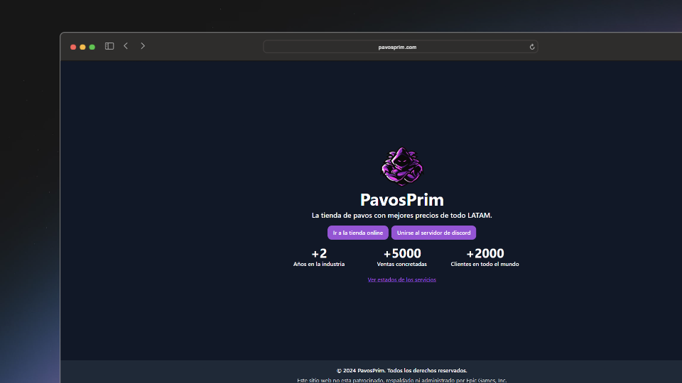 PavosPrim - Prices information platform